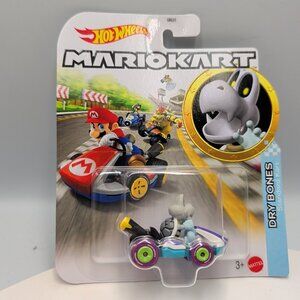 Hot Wheels Mario Kart Dry Bones Standard Kart Toy Car Mattel Rare Nintendo Retro